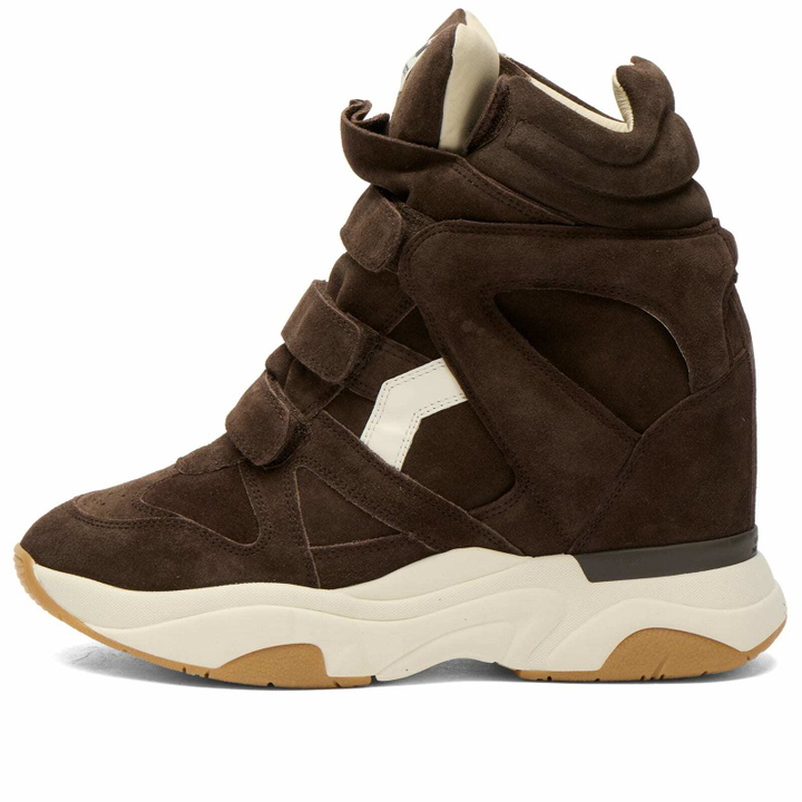 Photo: Isabel Marant Women's Balskee Sneakers in Chocolate/Milky White