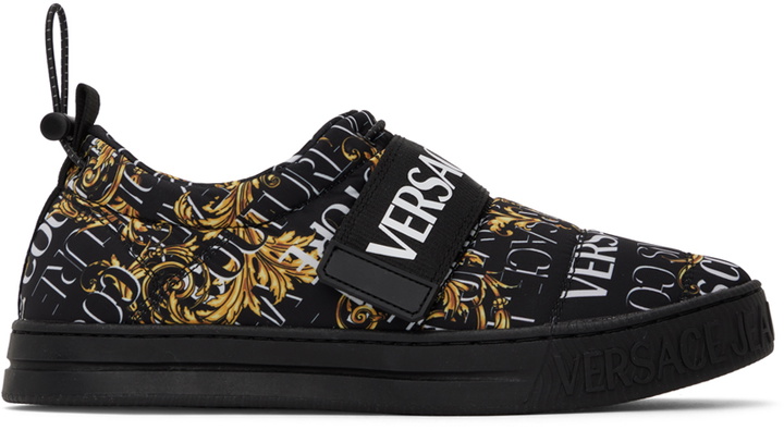 Photo: Versace Jeans Couture Black Court 88 Sneakers