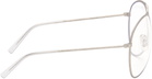 Acne Studios Silver Metal Aviator Glasses