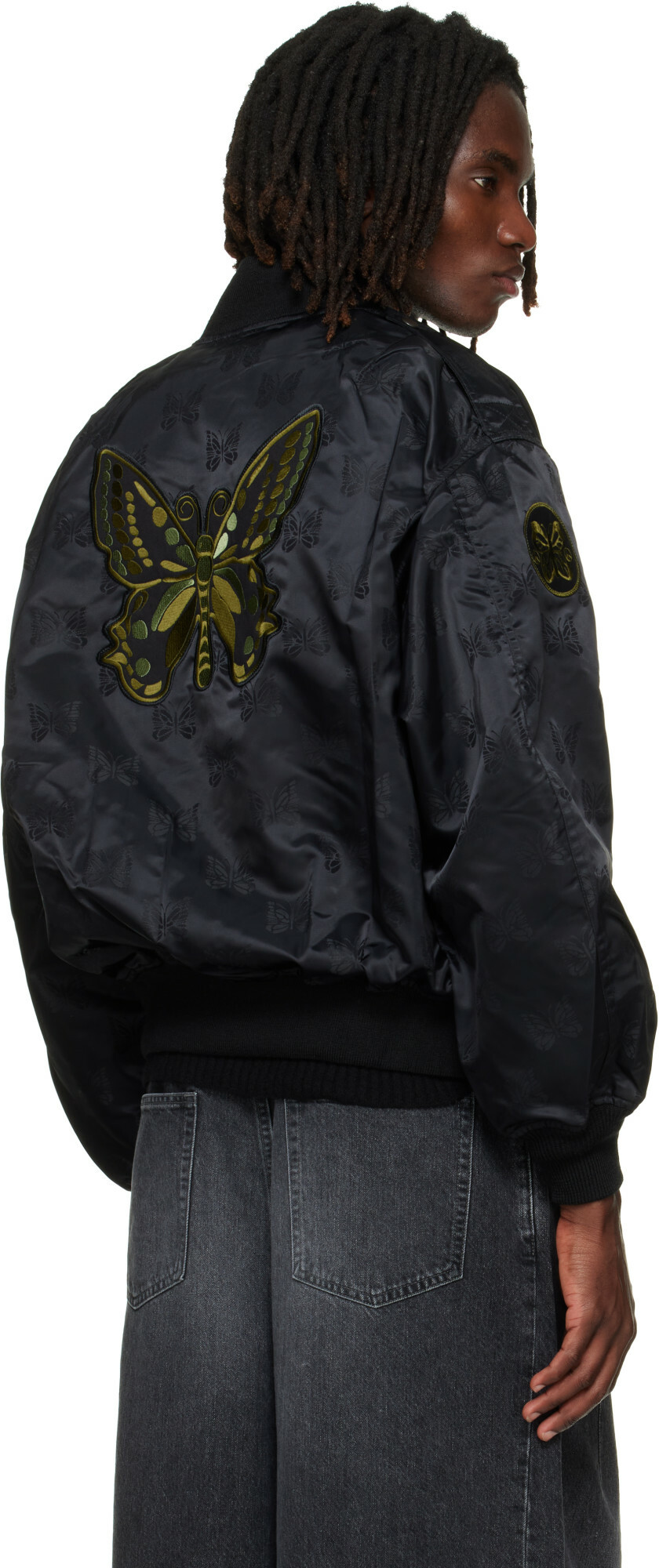 NEEDLES Black L2-B Bomber Jacket
