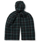 Officine Generale - Checked Wool Scarf - Green