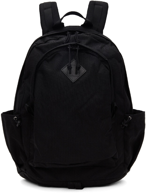 Photo: BEAMS PLUS Black Daypack 2 Compartments Backpack