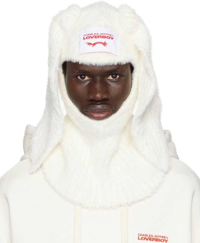 Photo: Charles Jeffrey LOVERBOY White Fluffy Rabbit Balaclava