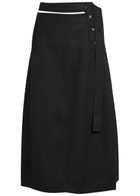 Studio Nicholson Belted Midi Skirt Dark Purple