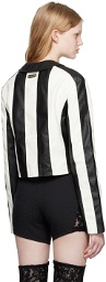 Andersson Bell Black & White Alessandro Faux-Leather Jacket