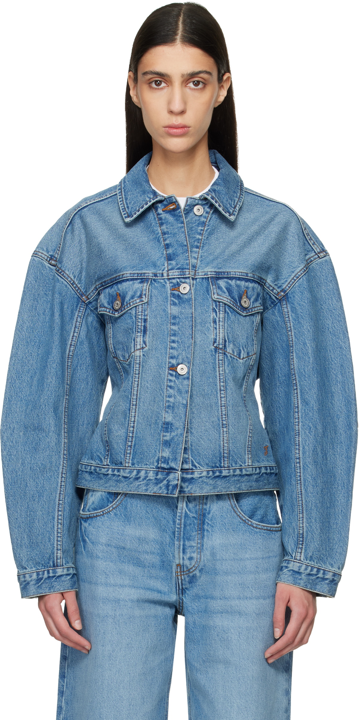 JACQUEMUS Blue Le Paysan 'The de-Nîmes' Denim Jacket