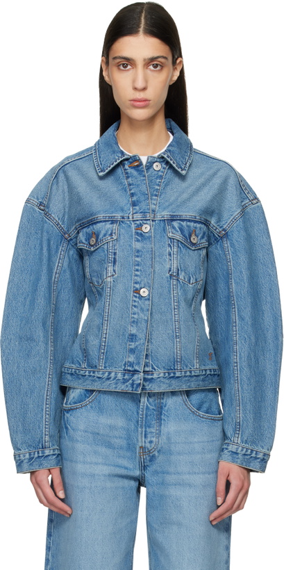 Photo: JACQUEMUS Blue Le Paysan 'The de-Nîmes' Denim Jacket
