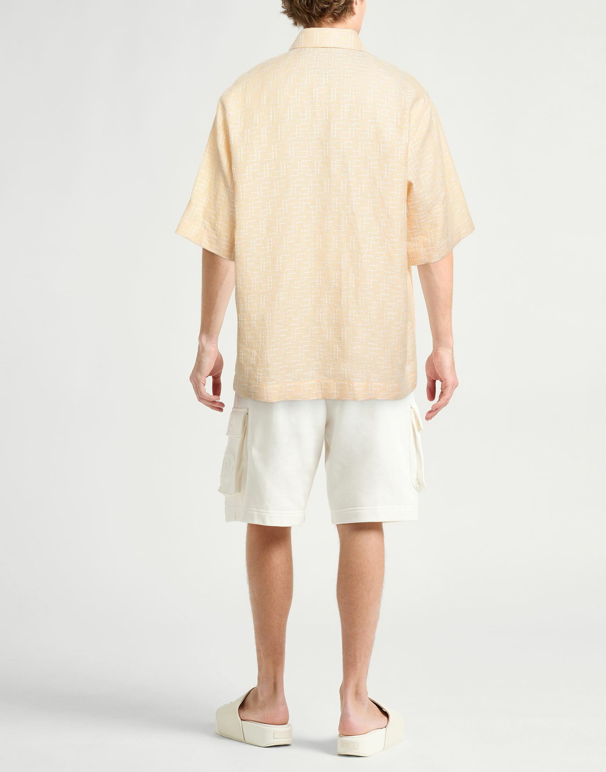 Fendi Mens Shirt Cream