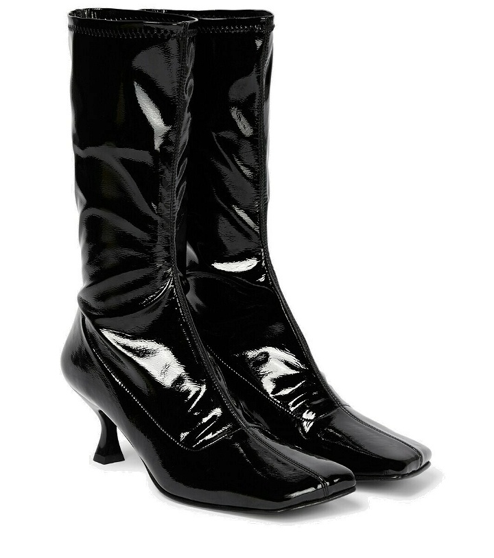 Photo: Souliers Martinez Lola faux leather ankle boots