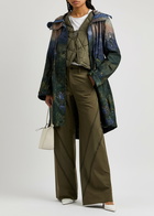 High Gravitate Wide-leg Twill Trousers Khaki