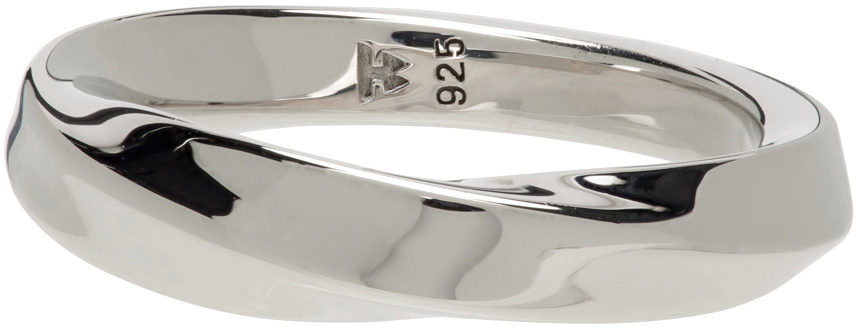 Tom Wood Silver Slim Infinity Ring Tom Wood