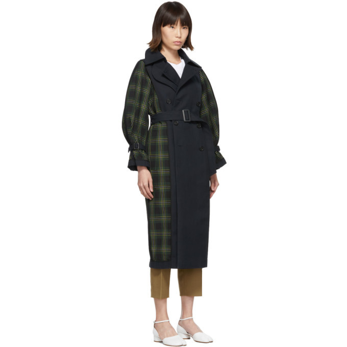 Enfold Reversible Navy Trench Coat Enfold