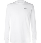 Patagonia - Fitz Roy Horizons Logo Responsibili-Tee Printed Cotton-Blend Jersey T-Shirt - White