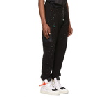 Off-White Black Paint Splatter Lounge Pants