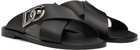 Dolce&Gabbana Black Calfskin Sandals