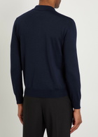 Valentino Garavani Wool Polo Shirt Navy