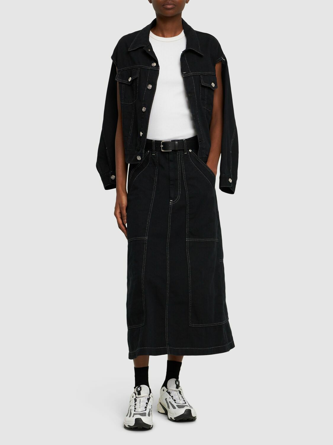 MM6 MAISON MARGIELA - Long Denim Skirt MM6 Maison Margiela