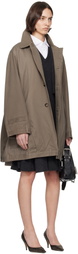HODAKOVA Upside Down Chino Trench Coat