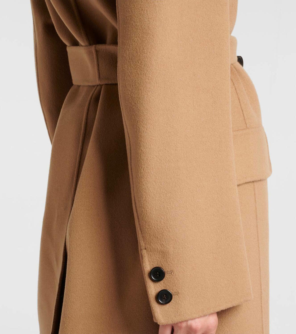 S Max Mara Favola belted virgin wool coat S Max Mara