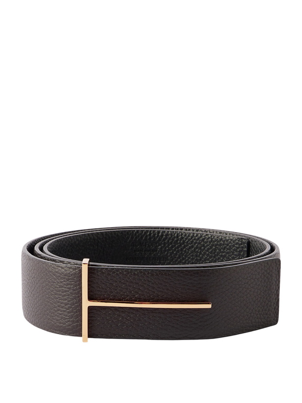 Photo: TOM FORD - 3.8cm Full-Grain Leather Belt - Brown