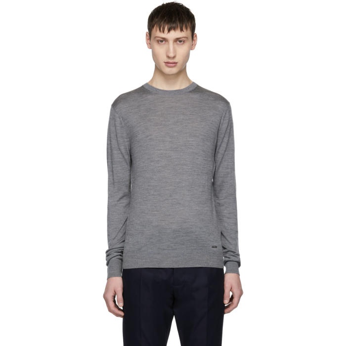 Photo: Dsquared2 Grey Wool Pullover 