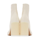MM6 Maison Margiela Off-White Ankle Boots
