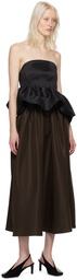 Kika Vargas Brown Nicky Maxi Skirt