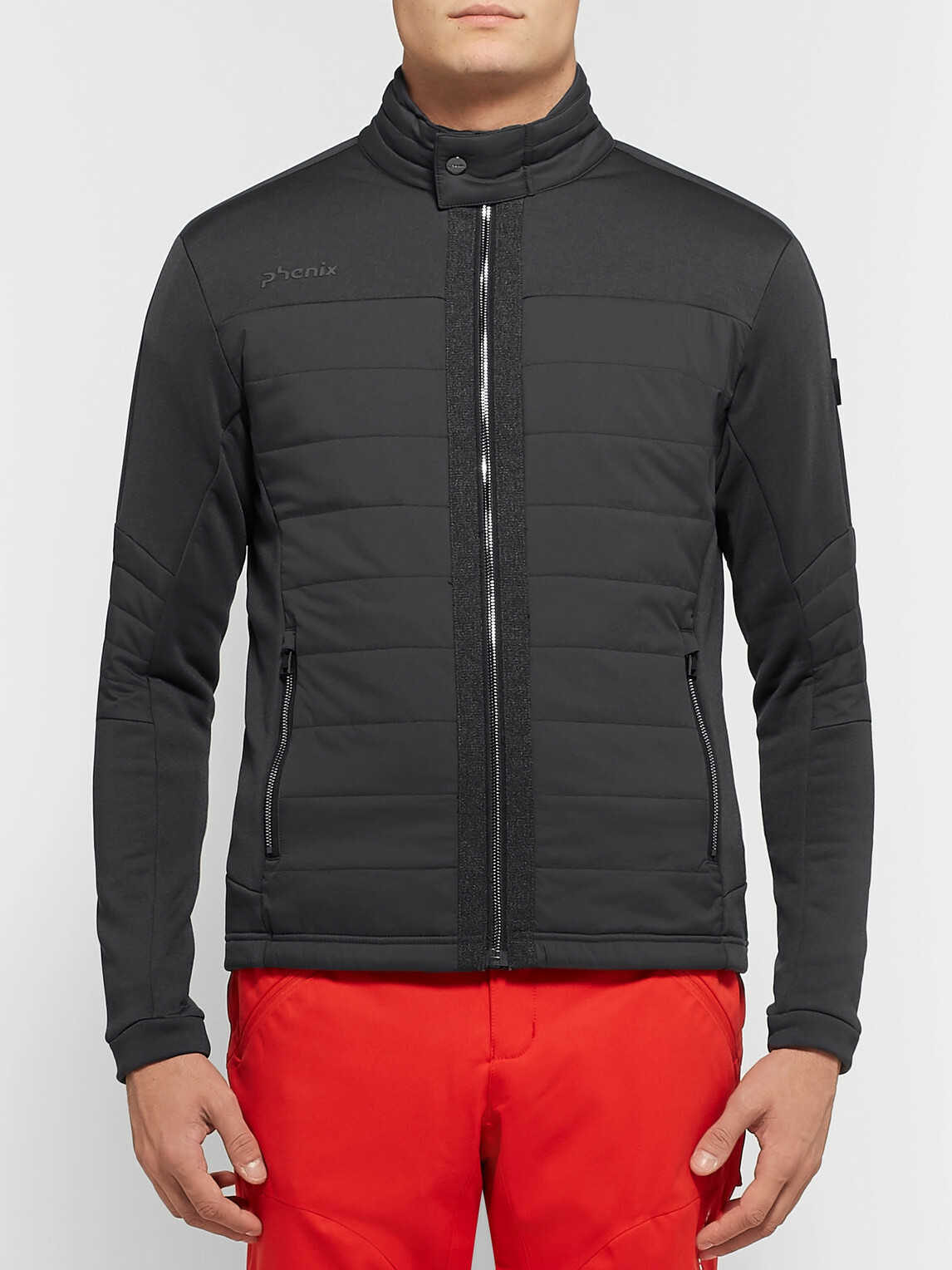 PHENIX - Arosa Paneled Fleece-Back Ski Mid-Layer Jacket - Gray