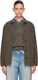 A.P.C. Brown Mina Logo Jacket