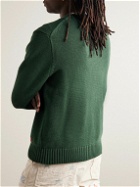 Polo Ralph Lauren - Logo-Intarsia Cotton Sweater - Green