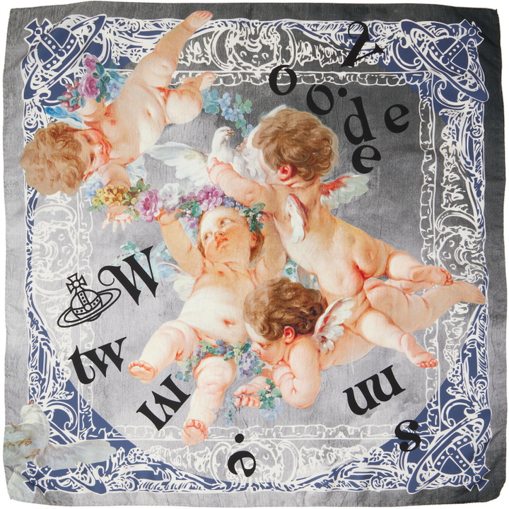 Photo: Vivienne Westwood Gray Spring Cherub Square Scarf