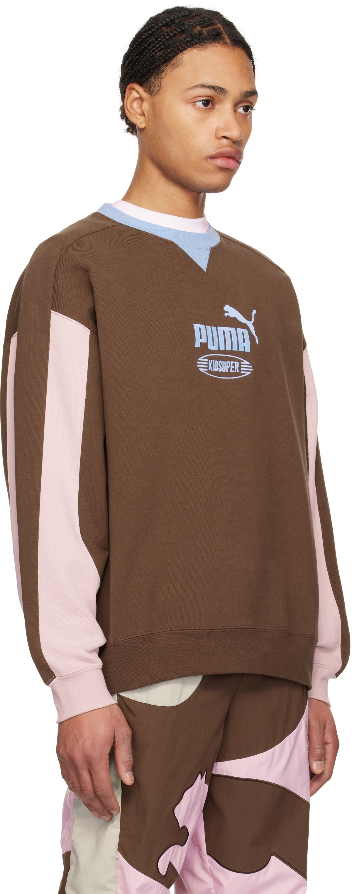 KidSuper Brown PUMA Edition King Crew Sweatshirt