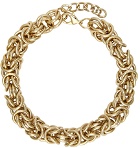 Wandering Gold Twisted Chain Necklace