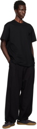 WOOYOUNGMI Black Wide Sweatpants