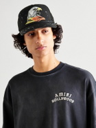 AMIRI - Paint-Splattered Printed Padded Cotton-Canvas and Mesh Trucker Cap