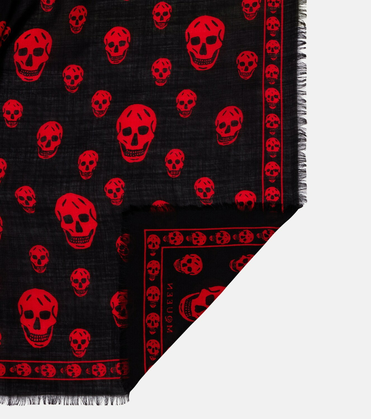 McQueen Skull wool scarf