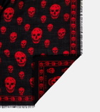 McQueen Skull wool scarf