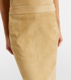 Stouls Taylor suede pencil skirt