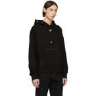Versace Jeans Couture Black Bolo Tie Hoodie