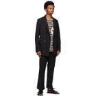 BED J.W. FORD Black Double-Breasted Blazer