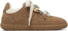 GANNI Brown Recycled Suede Sneakers