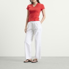 Nothing Written Women's 90S V Neck T-Shirt in Red