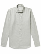 Richard James - Spread-Collar Birdseye Cotton Shirt - Gray
