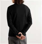Maison Kitsuné - Logo-Appliquéd Loopback Cotton-Jersey Sweatshirt - Black