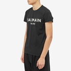 Balmain Men's Classic Paris T-Shirt in Black/White