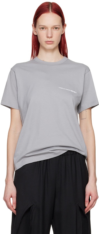 Photo: Comme des Garçons Shirt Gray Printed T-Shirt