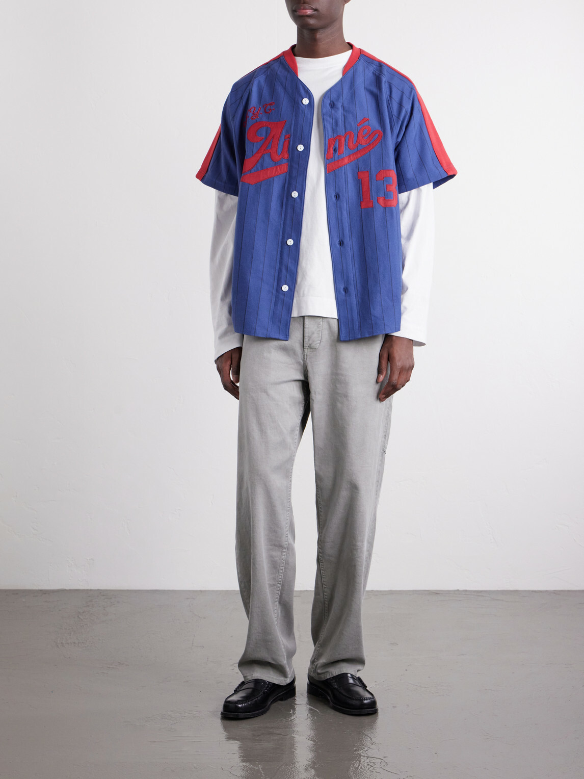 Aimé Leon Dore - Printed Cotton-Jersey Shirt - Blue