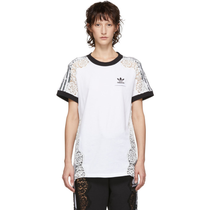 Photo: Stella McCartney White adidas Originals Edition Lace T-Shirt