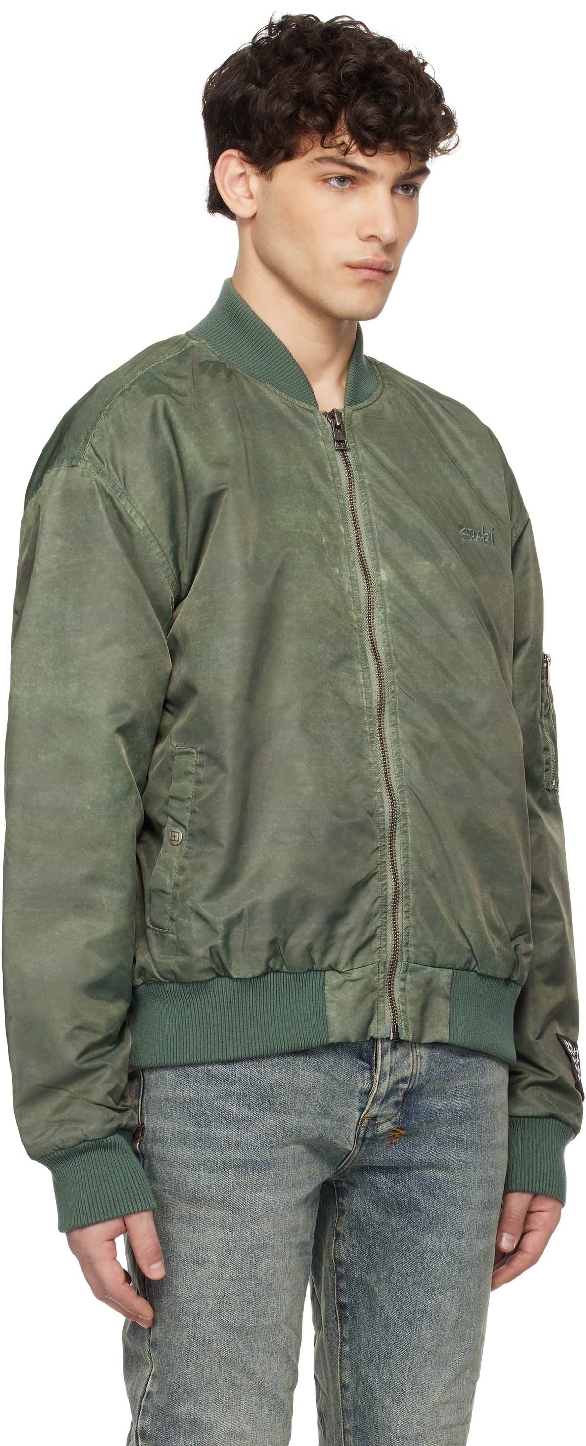 Ksubi Khaki Royalty Bomber Jacket