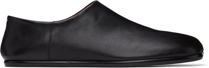 Photo: Maison Margiela Black Tabi Slip-On Loafers